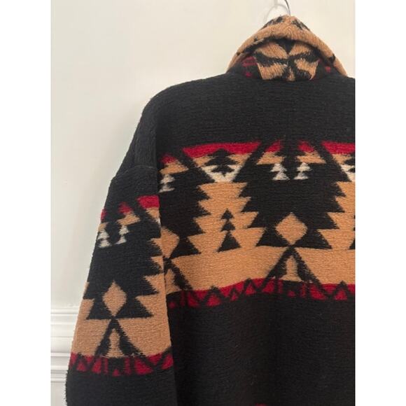 Xirena Koda Jacket Medium Southwestern Boho Aztec Plush Fleece Button Front - Picture 5 of 8